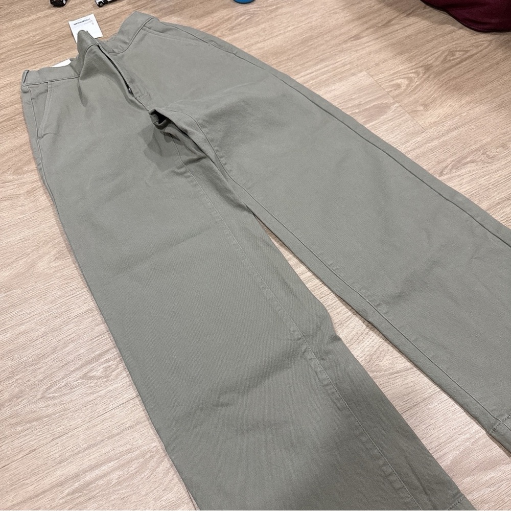OAK + FORT Olive Green Chinos